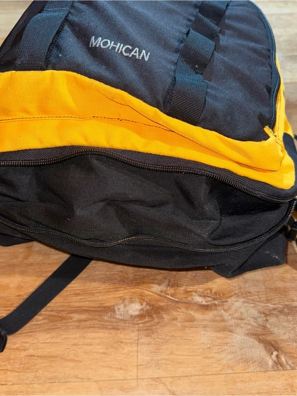 Vintage The North Face Yellow Mohican 15” Expandable Backpack Day Pac Hiking 90s